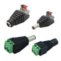 5pcs 12V DC Power Connector Plug Jack Male Female Socket Barrel 2.1mm x 5.5mm Adapter for CCTV Camera LED Strip Supply Terminal. 