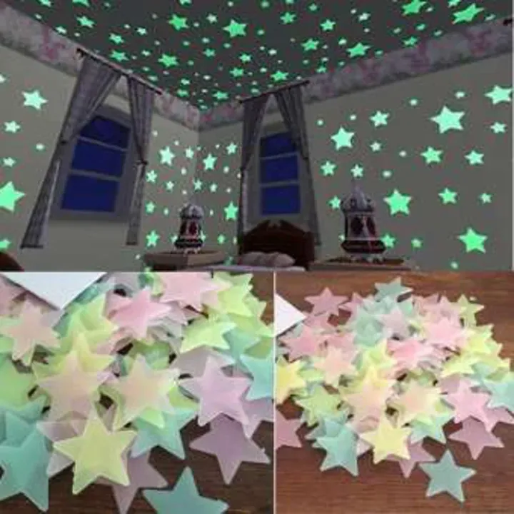 Pack%20of%20100%20-%203D%20Stars%20Glow%20In%20The%20Dark%20Wall%20Stickers%20Luminous%20Fluorescent%20Wall%20Stickers%20For%20Kids%20Baby%20Room%20Bedroom%20Ceiling%20Home%20-%20Image%202