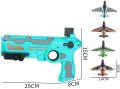 Air Battle Gun Airplane Launcher Toys for Kids Outdoor and Indoor 4 Foam Airplanes Pistol Shooting Game Glider One Click Ejection. 