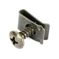 100Pcs-10Pc Mixed Car Metal Screw Tapping Fastener Clip U-Type Clip with Screw Anti-rust Protection Clip Screw Buckle Iron Sheet. 