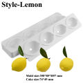 SHENHONG 3D Lemon Design French Dessert Fruit Mousse Moulds 6 Cavity Silicone Cake Molds Kitchen Bakeware Pastry Baking Tools. 