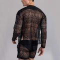 Long-Sleeved Shirt Casual Shorts Fashionable Men's Suit with Summer Suit Sportswear.