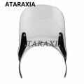 Motorbike 7.5" Headlight Windshield Fairing Compact Sport Wind Deflector Instrument Visor For Royal Enfield Classic 500CC Models.