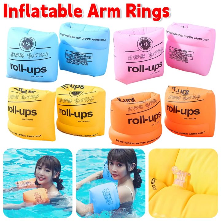Arm Float Rings Inflatable Swimming Arm Rings Arm Float Inflatable Pool Floating Circle ...