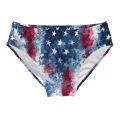 Ink-dyed Star-print Swim Trunks Stretchy Soft Skin-friendly Mens Triangle Trunks Beach Carnivals Swimming Bathing Retro Swimsuit. 