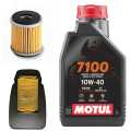 Motul 10W40 7100 Engine Oil Service Pack For MT15/R15V3. 