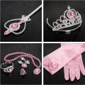 8pcs/Set Girls Princess Dress Accessories Gloves Wand Crown Jewelry Set Princess Dress Costume Cosplay Accessories.