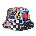 Spring/Summer Outdoor Men’s Sun-proof Bucket Hat Unisex Fisherman Hat Leisure Ramen Print Hat Fashion Women’s Basin Cap. 