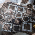 20 pcs/pack Hollow out window Style DIY Scrapbooking accessories Decorative Diary Album Junk Journal Supplies.