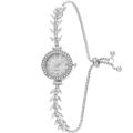 Women's Premium Crystal Watch Luxurious Crystal Bracelet Design Wrist Watch for Outside Office Business Meeting.
