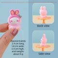Cute flocked gradient rabbit blind box accessory, trendy toy, blind box, blind bag, keychain, desktop birthday . 