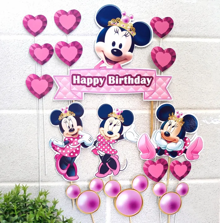 Minnie%20Mouse%20Theme%20Printable%20Picture%20Cake%20Topper%20Pack%20for%20To%20Decorate%20the%20Cake%20-%20Image%207