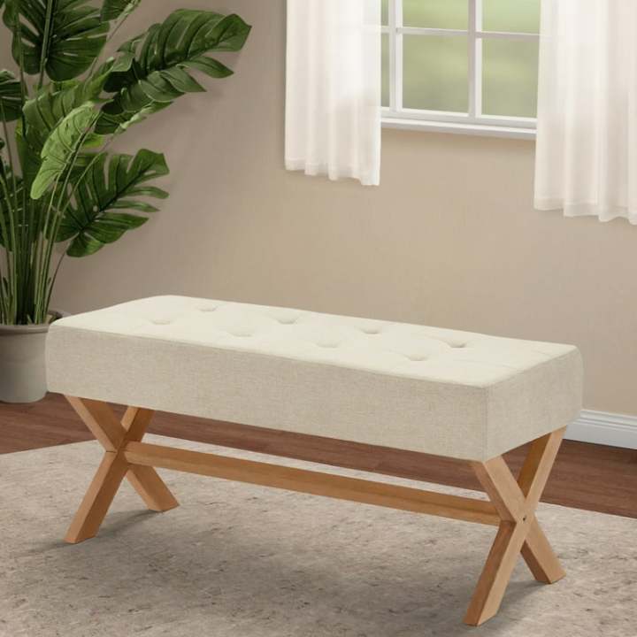 36-inch%20Storage%20Entryway%20Bench%20,%20Upholstered%20End%20of%20Bed%20Bench%20with%20X-Shaped%20Legs%20for%20Living%20Room,%20Bedroom.%20Ottoman%20Bench%20-%20Image%203
