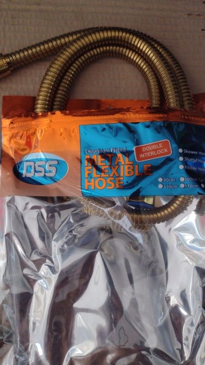 METAL FLEXIBLE HOSE GOLDEN 1.2CM PRESSURE OF 10 BAR