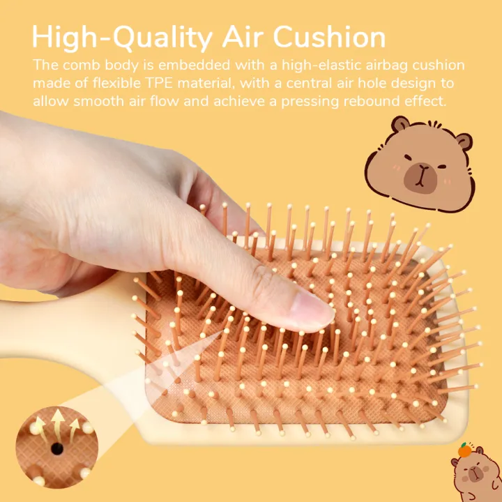 Cute%20Cartoon%20Capybara%20Air%20Cushion%20Hair%20Brush%20-%20Happy%20Balloons%20&%20Stars%20Design,%20Portable%20Daily%20Hair%20Care%20Comb%20-%20Image%202