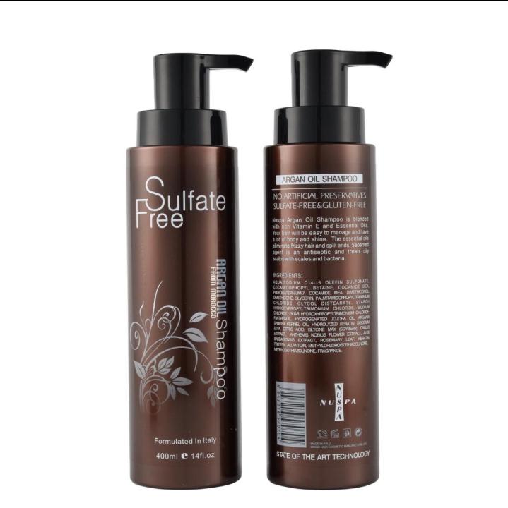 Nuspa%20Sulfate%20Free%20Argan%20Oil%20Shampoo%C2%A0400ml%20Eliminates%20Splits%20End%20And%20Gives%20Dandruff%20Free%20And%20Shiny%20Hair%20-%20Image%202