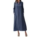 Summer Women's Elegant Dresses Solid  V-Neck Button-Up Dress Fashion Holiday Elegant Maxi Dresses Evening Pullover Dress 2024. 
