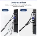 5M Cable Manager Data Cable Storage Artifact Velcro Reusable Cable Tie Nylon Free Cut Desk Wire Organizer Cable Binding Tape. 
