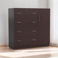 MDF Melamine Board Wardrobe4 Large Drawer And 1 Door Cabinet by Furnisha Decor premium Quality Cupboard Wardrobe.