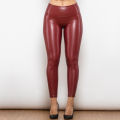 Shascullfites Melody High Waist Faux Leather Leggings Skinny Pants 8 Colors Available for Women Regular Fit.