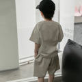 Ready to ship children's fashion clothing sets Korean-style mid-autumn boys fashion two-piece suit. 