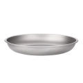 Tiartisan Pure Titanium Ultralight Portable Outdoor Camping Round Plate 220mm Extra Large Fruit Salad Dinner Dishes Tableware. 