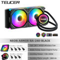 Teucer 240 360 Water Cooling CPU Cooler ARGB Fan Liquid Heatsink Integrated Radiator for Intel LGA 1700//1200/1150 2011 AM4 AM5. 