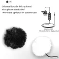Universal Lapel Mic Furry Windscreen Fur Windshield Wind Muff Soft Comfortable Lapel Lavalier Microphones Cover. 