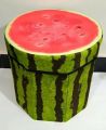 watermelon storage box cum stool. 