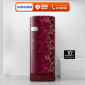 SAMSUNG RR20C2z226R/IM 192 Litres Direct Cooling Digital Inverter Single Door Refrigerator With Base Stand (Saffron Red). 