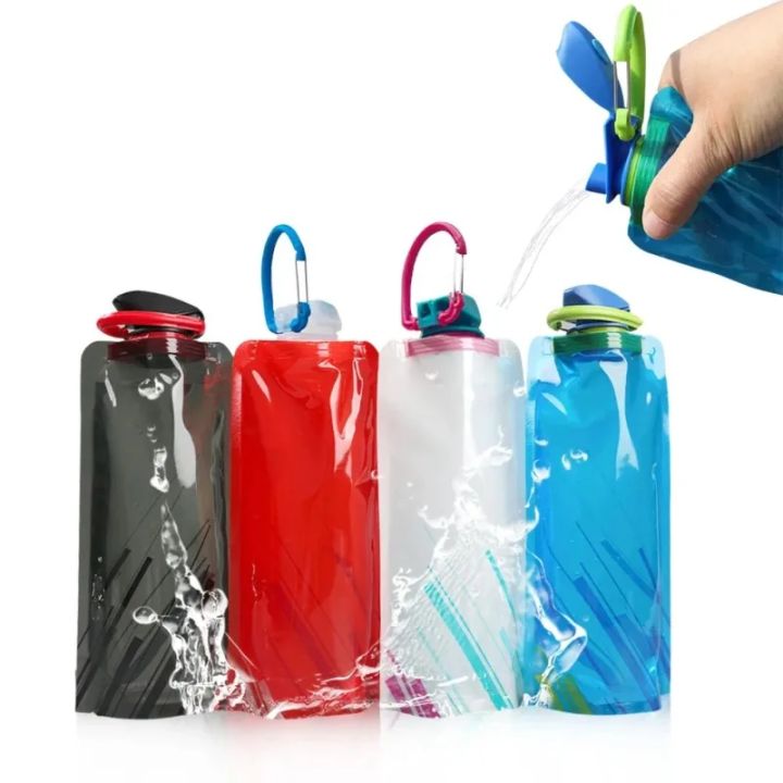 1pc%20700ml%20Portable%20Ultra%20Light%20Folding%20Soft%20Water%20Bag%20For%20Outdoor%20Sports%20&%20Camping,%20With%20Handle%20&%20Hanging%20Hook%20Camping%20Stuff%20-%20Image%202