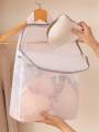 1pc Sock Storage Hanging Bag，Underwear Storage，Artifact Student，Dormitory Bedside Wall Hanging Net Pocket Storage Bag. 