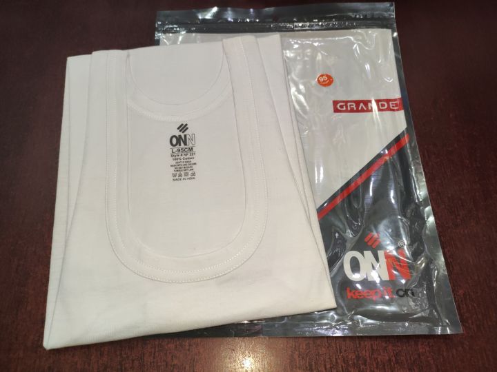 KEEP IT ONN Indian Undershirt Premium Sandos Ganji / T-shist for men