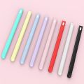Good quality Cartoon silicone pen case for ApplePencil 2 generation Anti-slip and anti-drop tablet stylus case Solid color Cover.