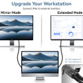 USB C to HDMI Cable 8K@60Hz 4K@120Hz Type C to HDMI-Compatible HDTV Cable for TV Converter MacBook Air iPad USB-C HDMI Adapter. 