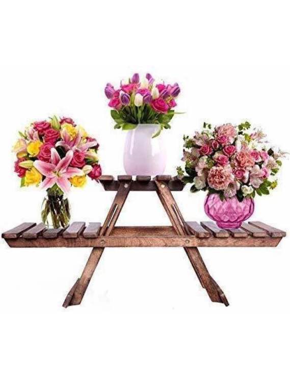 Multipurpose Folding Rack/Flower Pot Stand/Vase Stand/Gifts Stands