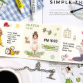 Mr. Paper 20Pcs/bag Character Scenic Sticker Book Cute Stationery Stickers Handbook Material Stickers DIY Creative Decoration. 
