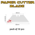 Paper cutter blade utility knife blade 10 pcs set. 