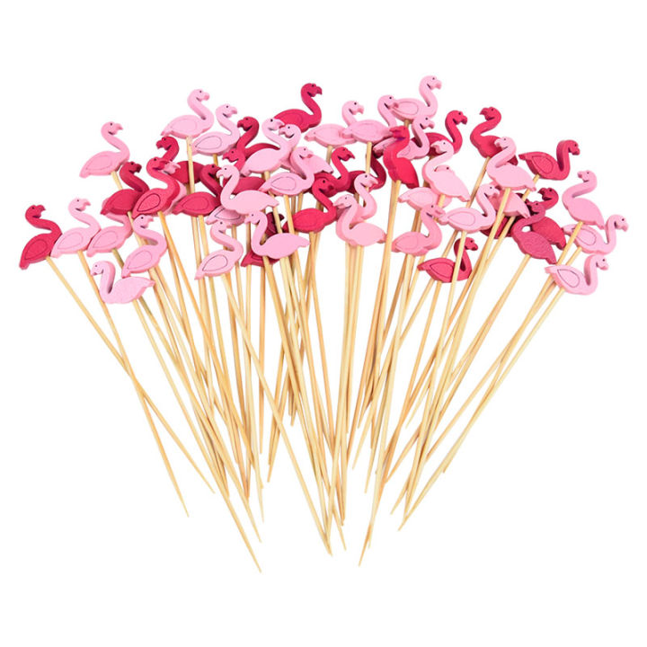 100pcs%20Hawaii%20Flamingo%20Pineapple%20Disposable%20Bamboo%20Food%20Pick%20Dessert%20Fruit%20Forks%20for%20Tropical%20Beach%20Birthday%20Wedding%20Party%20Decor%20-%20Image%207