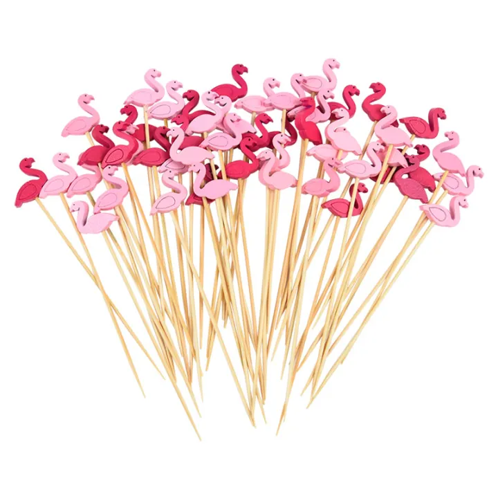100pcs%20Hawaii%20Flamingo%20Pineapple%20Disposable%20Bamboo%20Food%20Pick%20Dessert%20Fruit%20Forks%20for%20Tropical%20Beach%20Birthday%20Wedding%20Party%20Decor%20-%20Image%207
