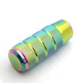 Universal 95MM Non-Slip Gear Shift Knob Manual Transmission Aluminum knurled Shifter Lever Knob. 