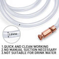 3/4" Siphon Hose, 6FT Shaker Siphon-Pump For Gas/Fuel/Water Transfer Parts-Accessories White High Universality Fitment. 