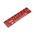 QTR-8RC Reflectance Sensor Array 8 Channel IR Array Sensor Infrared Detection Module IR 8 Channel Line Following Sensor Array Module for Arduino. 