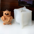 3D Owl Silicone Candle Mold DIY Cartoon Animal Soap Aromatherapy Plaster Resin Making Tools Home Decoration Crafts. 