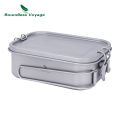 Boundless Voyage Titanium Bento with Lid & Handle Leak Proof Lunch Box Container Ultralight Outdoor Camping Cookware Ti2081C-83C. 