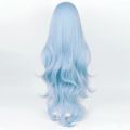 Anime New Rei Ayanami Cosplay Wig EVA Cosplay Long Wave Blue Wig EVA Cosplay Wigs Heat Resistant Synthetic Hair Wigs. 
