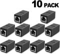 RJ45 Coupler Ethernet Extender 10Gbps, Cat7 Ethernet Coupler Female to Female Connector for Cat7/ Cat6/ Cat5e Cable.