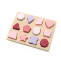 Baby Montessori BPA Free Silicone Toys Colorful Geomet Jigsaw Puzzle Nested Stacking Toys Children Shape Cognitive Learning Toys. 