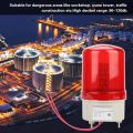 LED Revolving Flash Light Rotation Strobe Siren Beacon Beeper Warning Sound Emergency Signal Alarm Lamp for Guard Post Vehicle. 