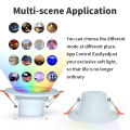 15W ZigBee Smart Ceiling Light RGB Tuya WiFi Bluetooth LED Downlights Recessed Spotlight Alexa Lamp Control  Home. 